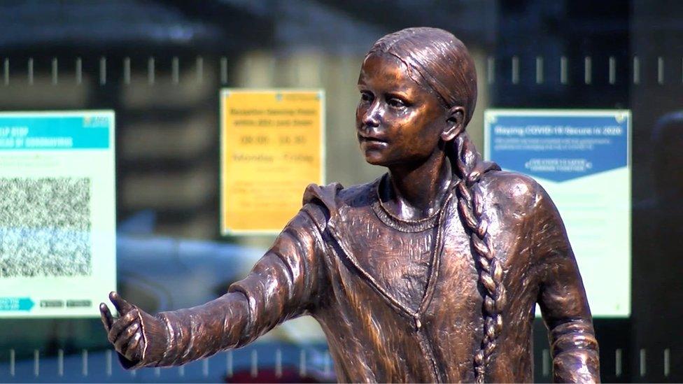 Greta Thunberg statue