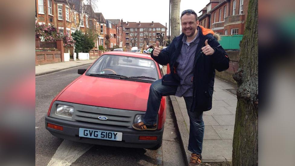 Daniel Fox with Ford Sierra