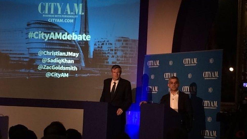 Zac Goldsmith and Sadiq Khan went head to head in a debate on Tuesday night