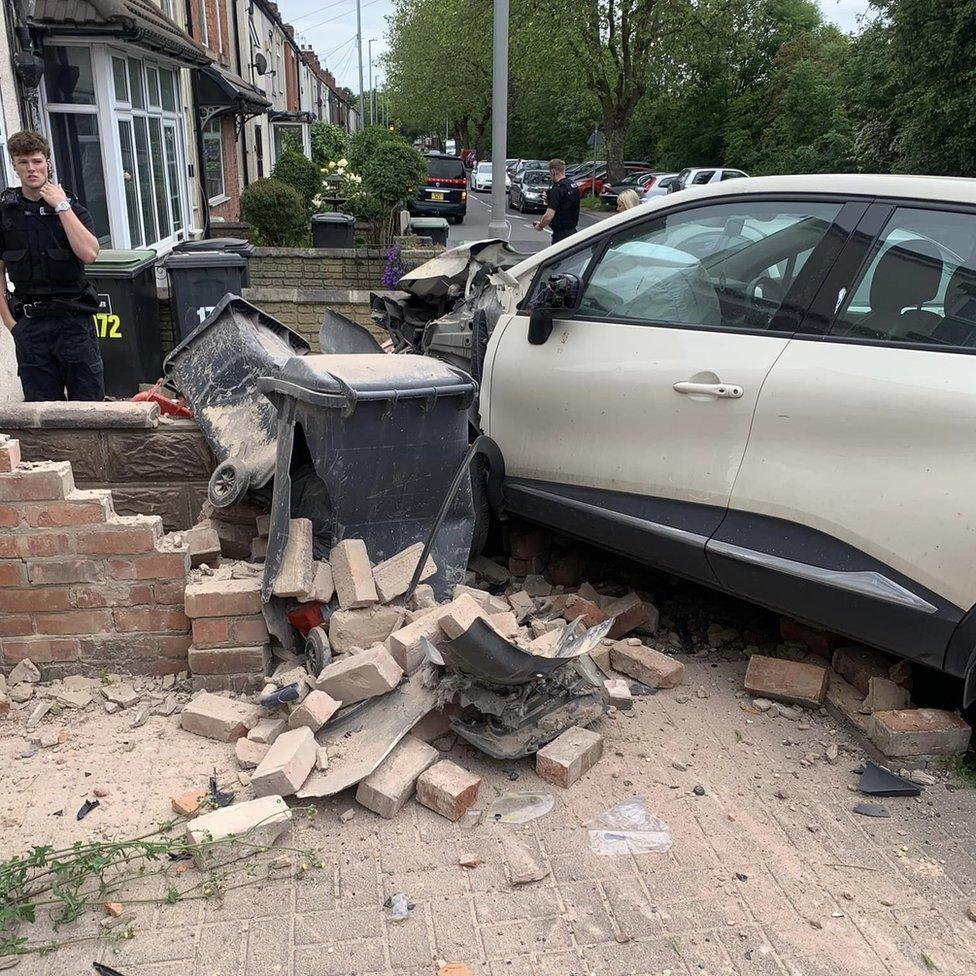 Moorbridge Lane Stapleford crash