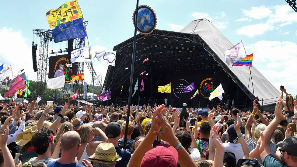 The Glastonbury Pyramid stage