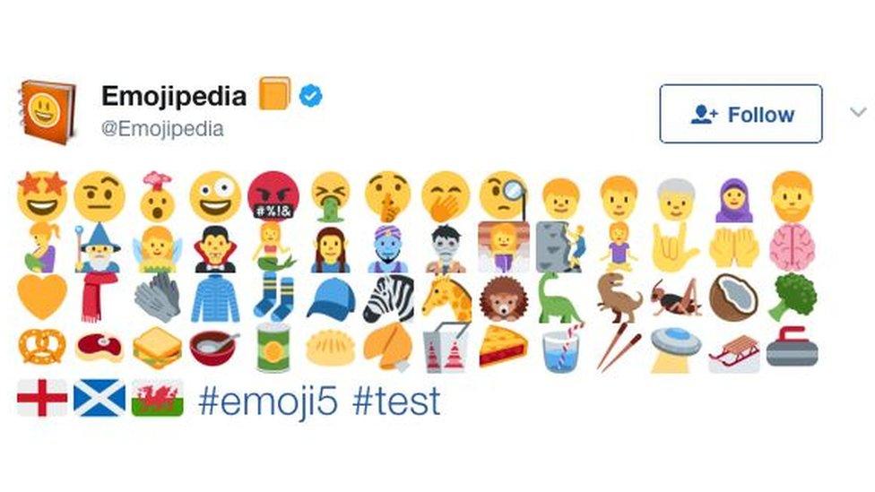 Twitter adds 69 new emojis including a UFO, a steak and a zebra - BBC News