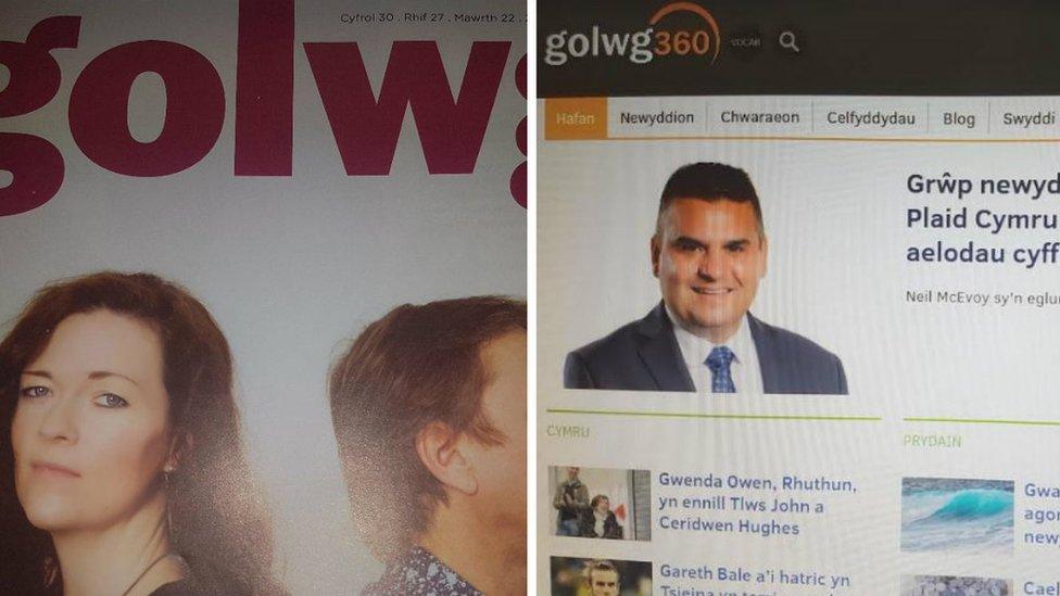 ccMae arddull sgwennu Golwg360 yn fwy llafar na iaith Cylchgrawn Golwg meddai Owain Schiavone