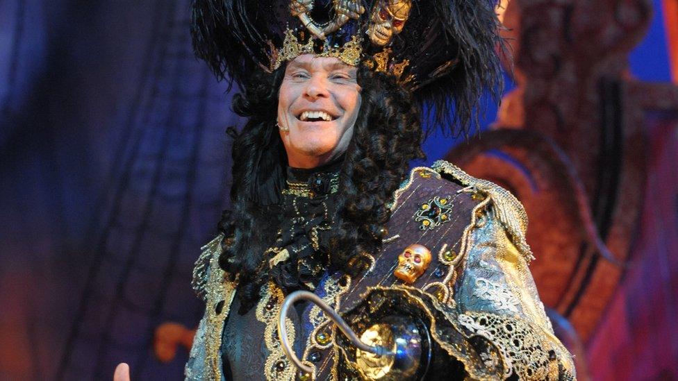 David Hasselhoff as Captain Hook in Peter Pan 2013-14.