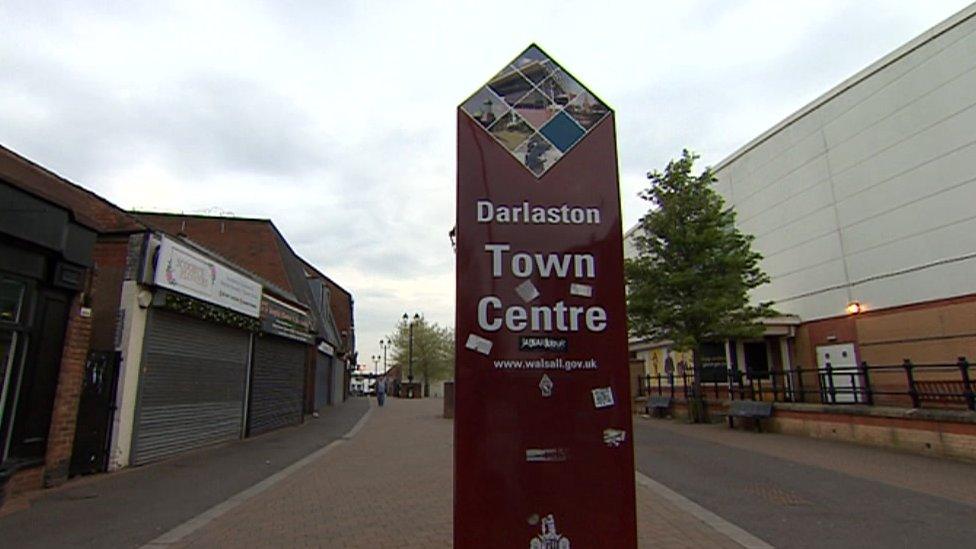 Darlaston town centre sign