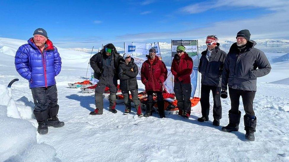 The ceremony in memory of Shackleton