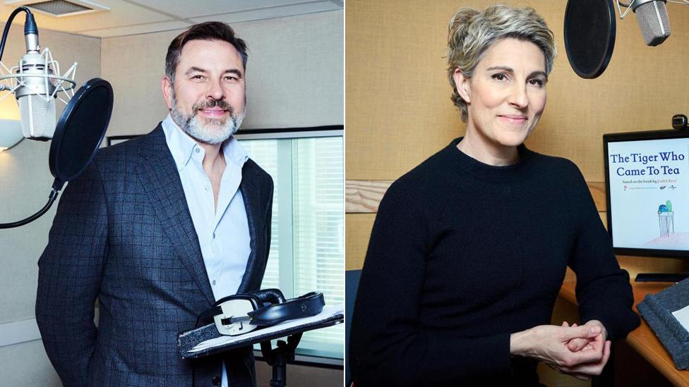 David Walliams and Tamsin Greig