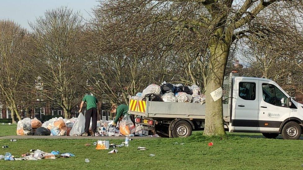 Clean-up of Hyde Park, Leeds