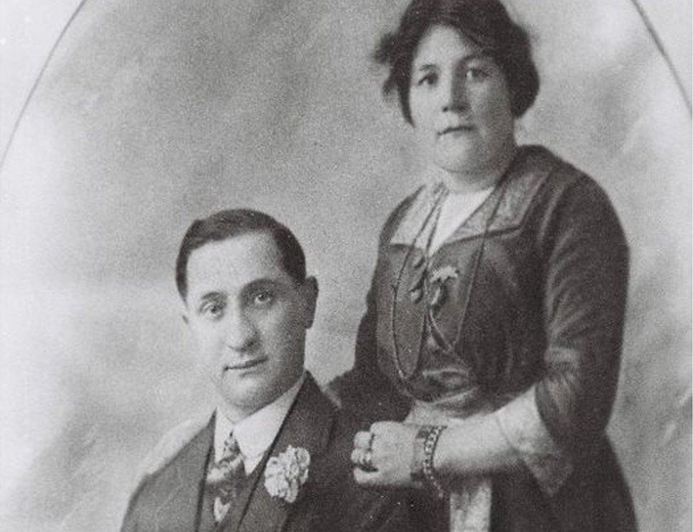 Philip and Rose on their wedding day in 1899