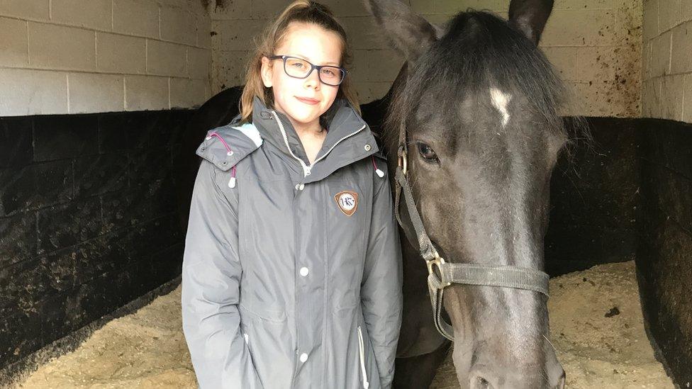 Chloe and her horse Seren