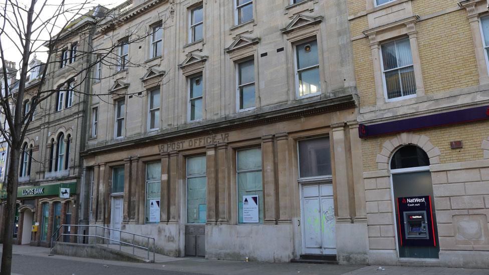 Old post office, Lowestoft, before restoration