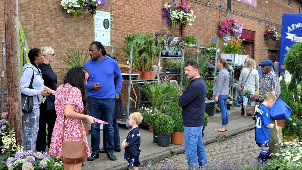 People at the market