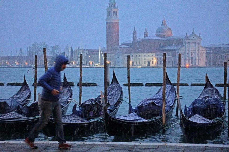 Snow in Venice, 10 Dec 17