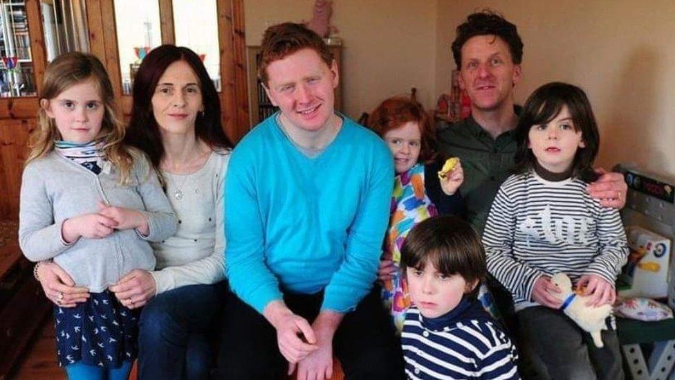 Fiona O'Leary and her family