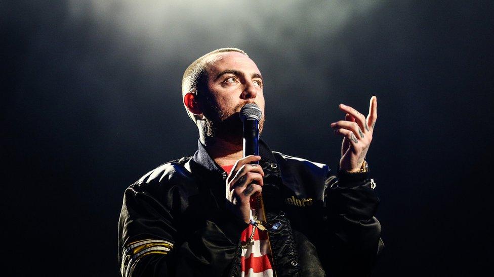 Mac Miller performing in 2017