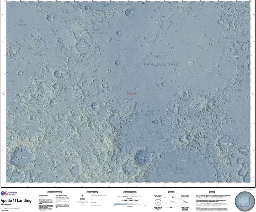 The moon map