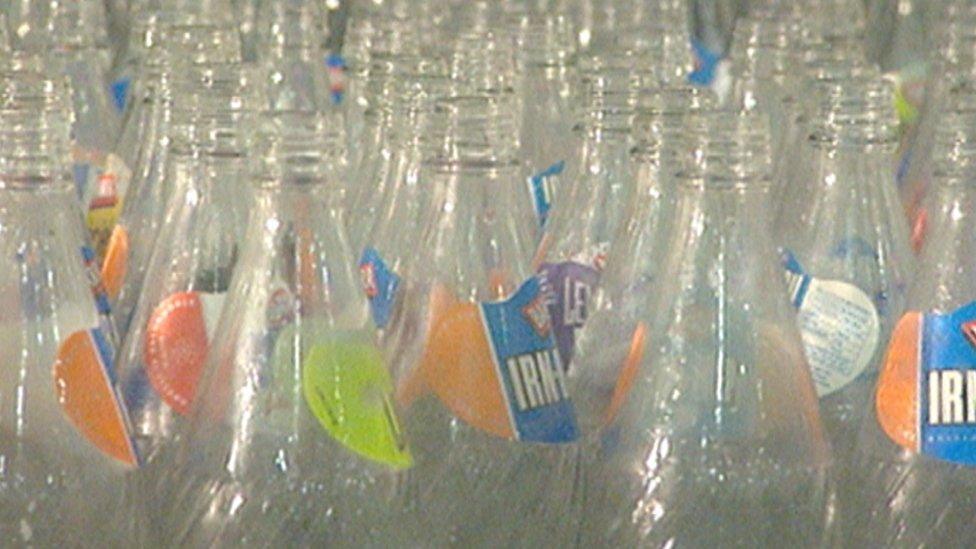 Irn Bru bottles