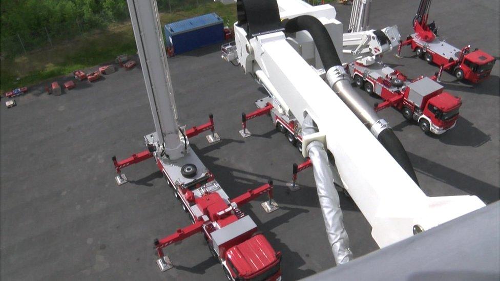 Bronto Skylift vehicles