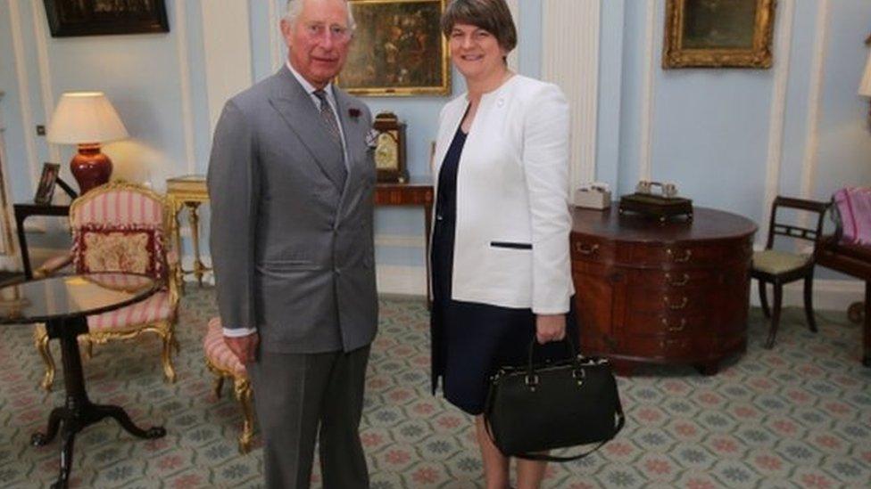 Prince Charles and Arlene Foster