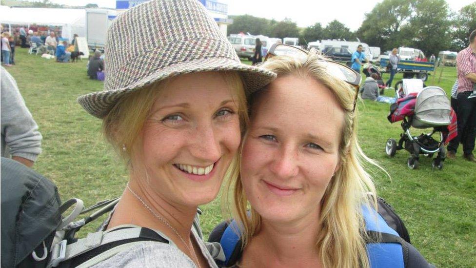 Sarah-Ellen Wooller and her sister Amy