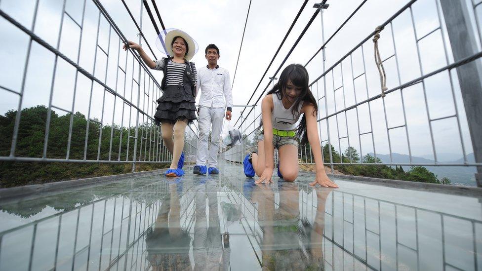 Glass bridge