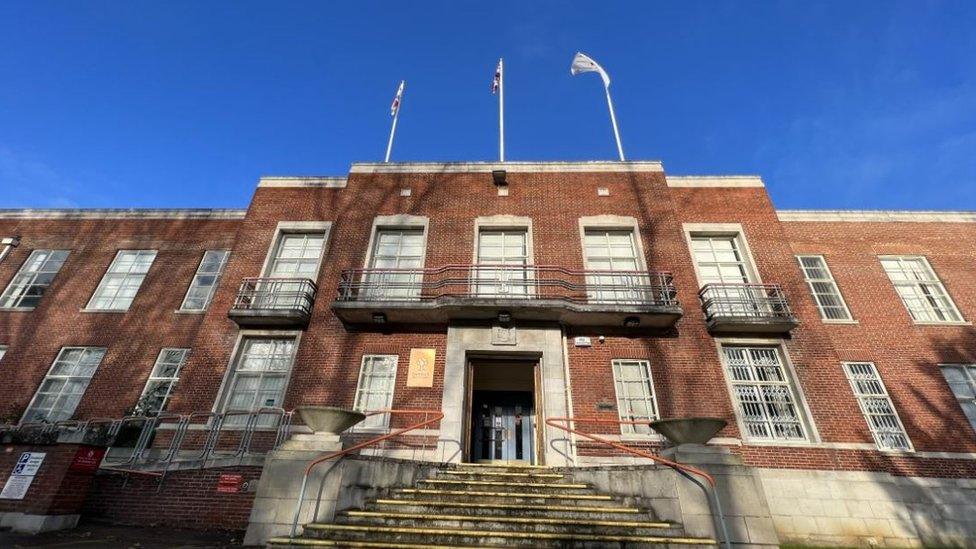 The outside of the Swindon Borough Council building on Euclid street