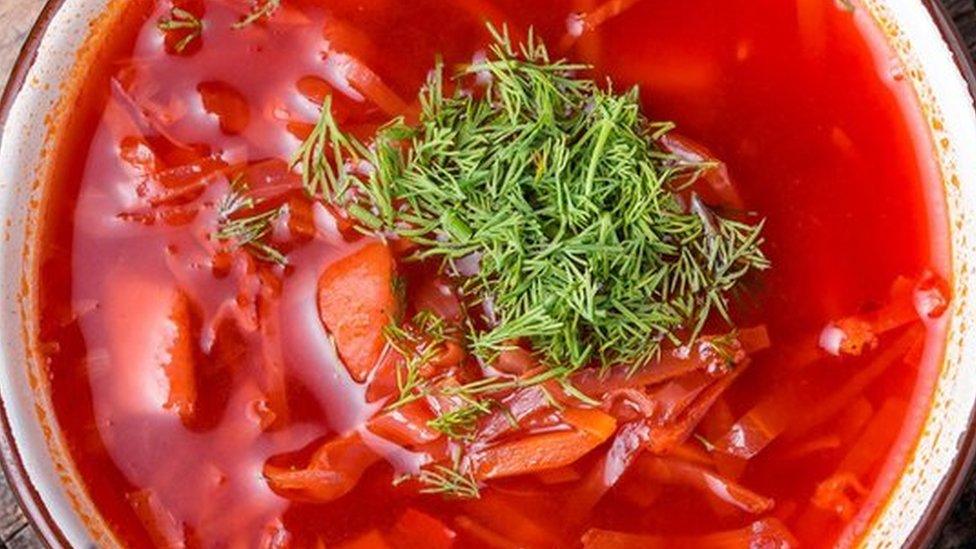 Ukrainian traditional borsch