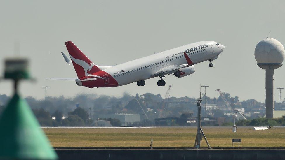 Qantas jet