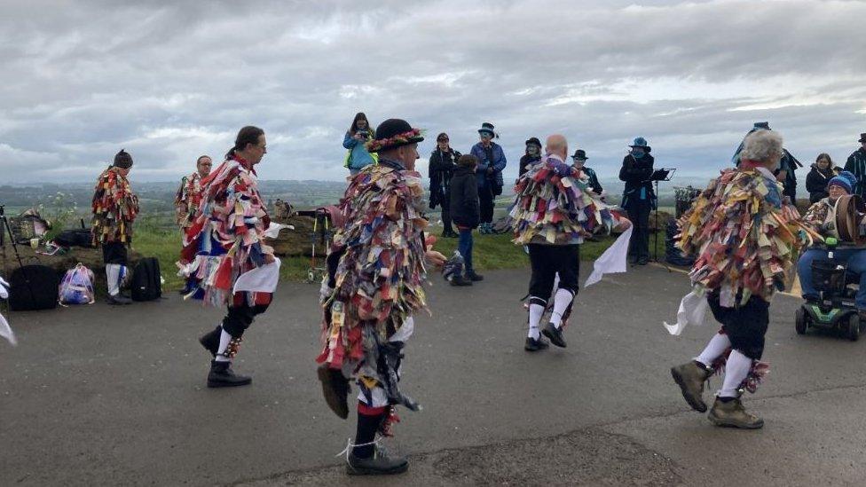 A group of Morris dancers