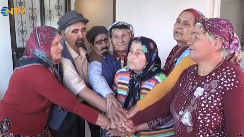 Turkish women amateur theatre group rehearsing