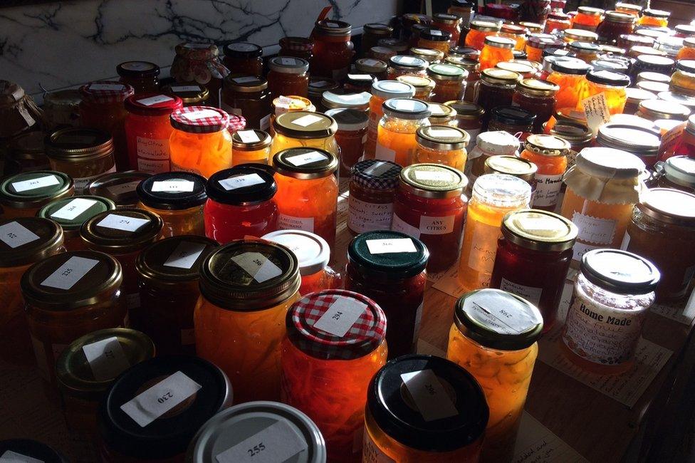 Jars of marmalade entries