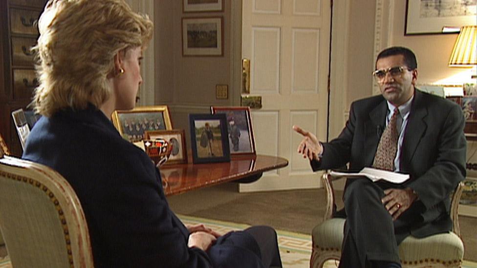 Martin Bashir interviewing Princess Diana