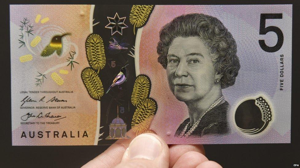 Australian five dollar bill