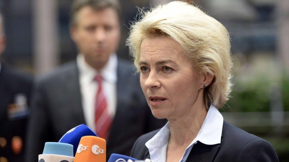 German Minister of Defence Ursula von der Leyen