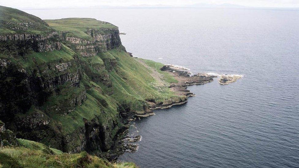 Northern Cliffs of Canna below Beinn Tighe