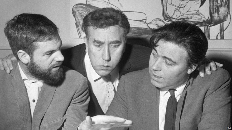 Ray Galton, Frankie Howerd and Alan Simpson