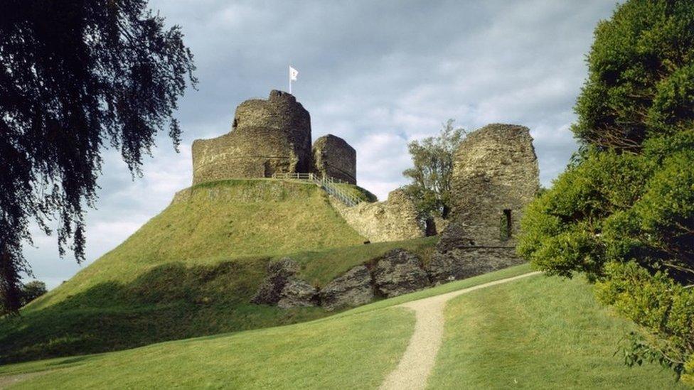 Launceston Castle in Cornwall