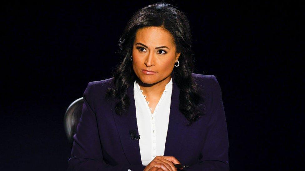 Kristen Welker hosts the presidential debate