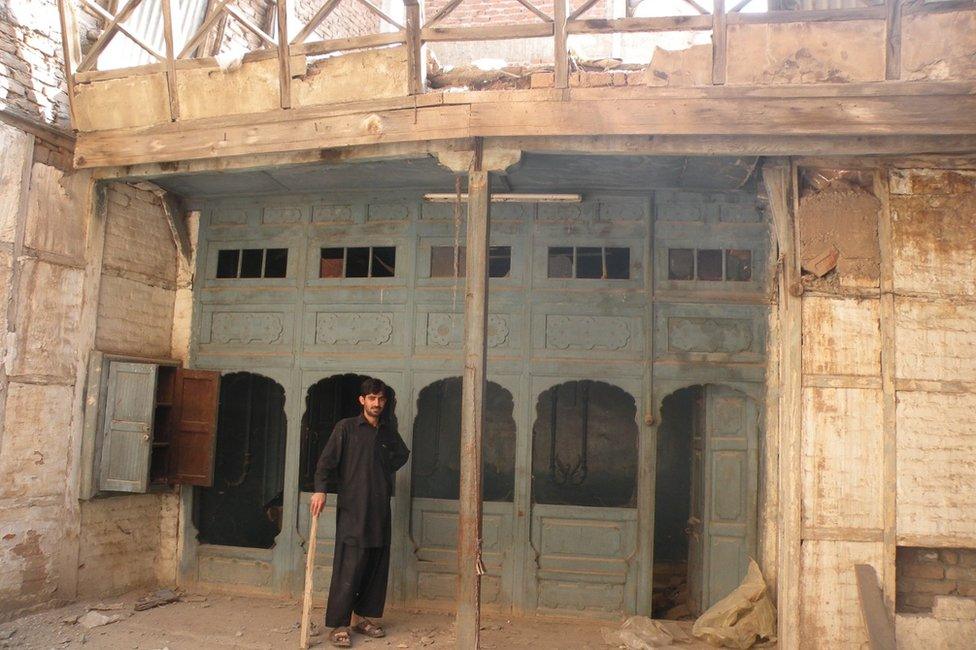 The facade of Dilip Kumar's family home