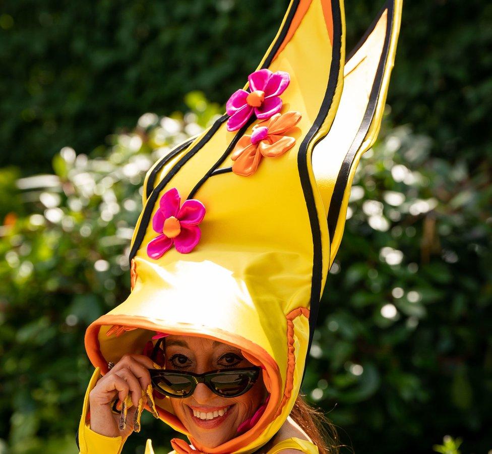 Racegoer during day three of Royal Ascot at Ascot Racecourse