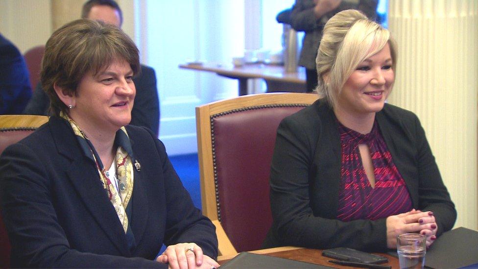 Arlene Foster and Michelle O'Neill