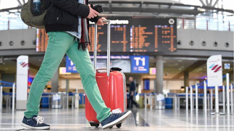 Man at airport