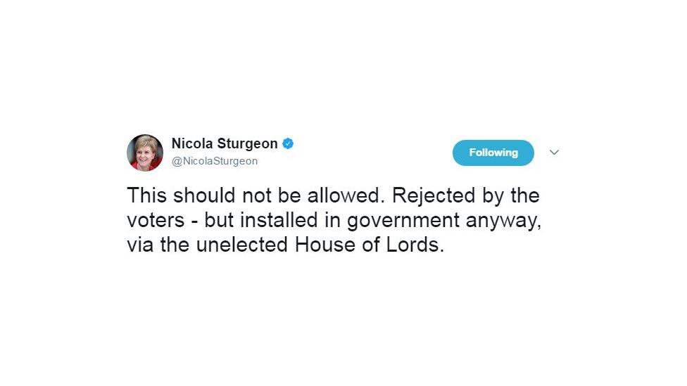 Nicola Sturgeon tweet