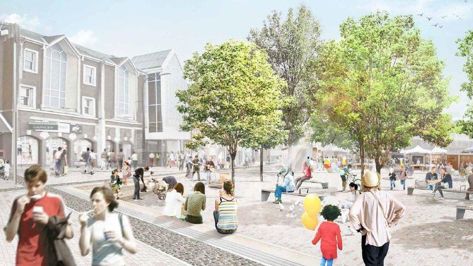 Indicative image of how Northampton Market Square might look