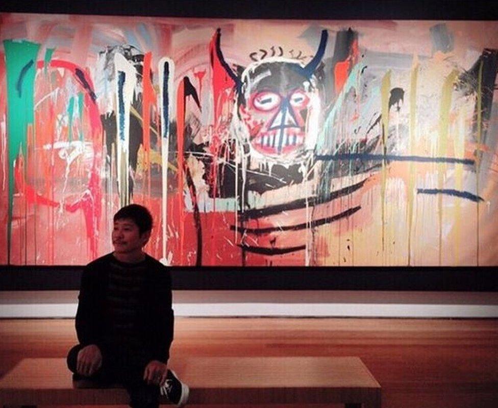 Instagram post from Yusaku Maezawa: "Jean-Michel Basquiat is coming to Japan"