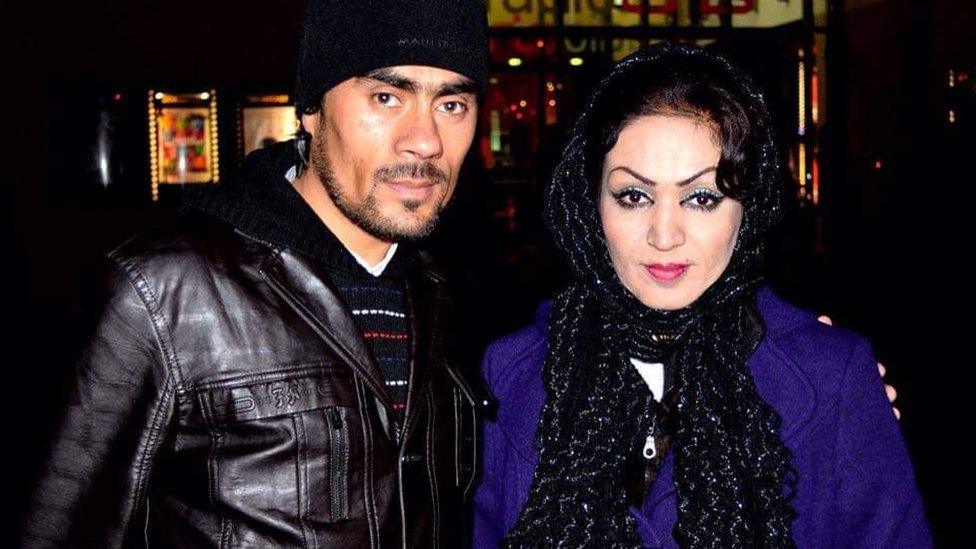 Saba Sahar pictured with her husband Emal Zaki