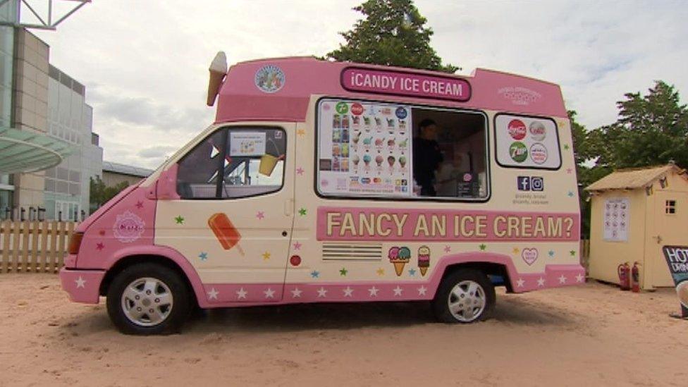 An iCandy ice cream van