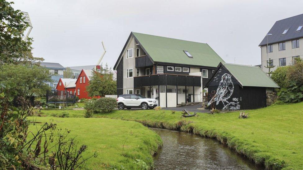 A general view of the countryside in Torshavn, Faroe Islands on September 26, 2022.