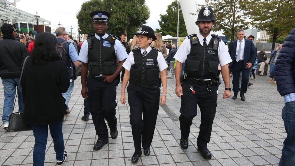 Cressida Dick on patrol on London's South Bank