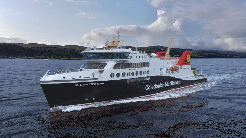 Artist's impress of new ferries